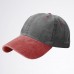 Pigment Dyed Baseball Ball Cap Washed 2Two Tone Cotton Vintage Hat Dad Summer  eb-21871438